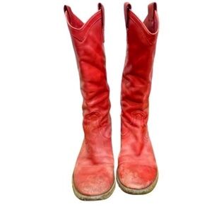 Frye Red Carson Boots Women's Size 6